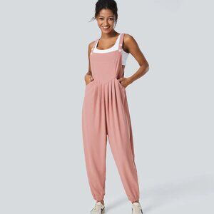 Pink Halara Waffle Knit Jumpsuit